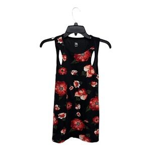 Tail California Poppy Athletic Tank Top NWT Black Res Floral Tennis Golf Size L